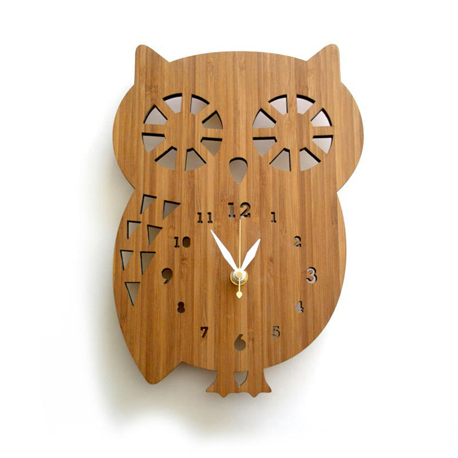 Forest Owl Timepiece - Elegant Wall Art