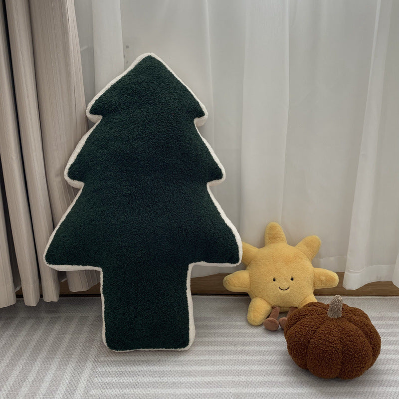 Cotton Pine Tree Decorative Pillow