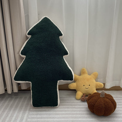 Cotton Pine Tree Decorative Pillow